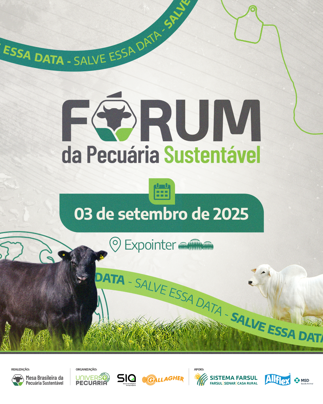 Salve essa data! Fórum da Pecuária Sustentável 2025 será realizado no dia 03 de setembro, durante a Expointer. Em breve, mais informações!