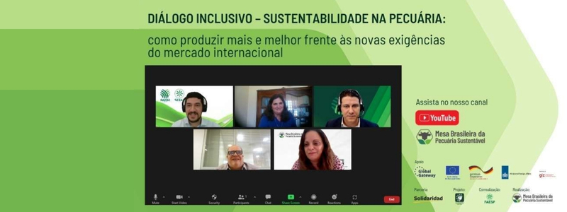 Diálogo Inclusivo Sustentabilidade na Pecuária: como produzir mais e melhor frente às novas exigências do mercado internacional